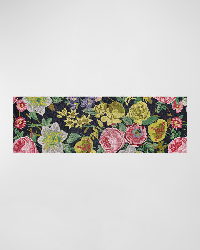 Midnight Floral Rug, 2'6" x 8'